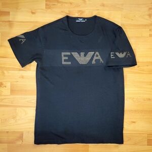 Giorgio Armani Black Crew Neck T-Shirt Unisex